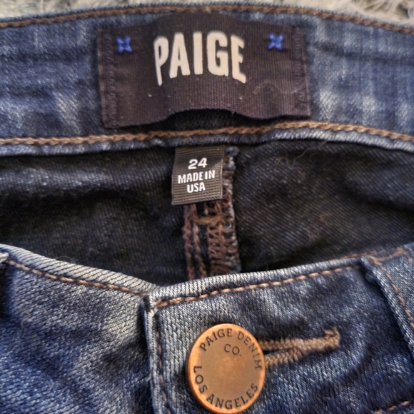 Paige Verdugo Notingham Wash Ankle Jean in sz 24 - Picture 2 of 6
